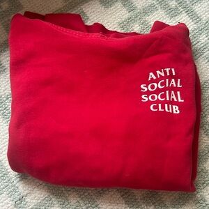 Anti Social Social Club Red Hoodie